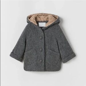 Zara Fleece Lined corduroy unisex coat